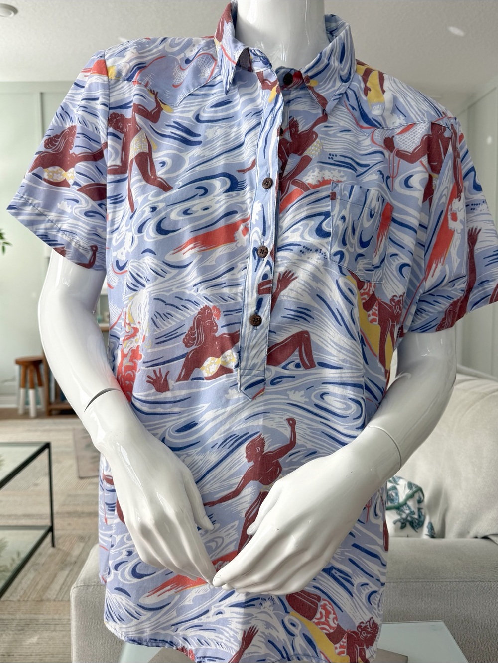 Western Aloaha women’s XL Hawaiian surfer shirt